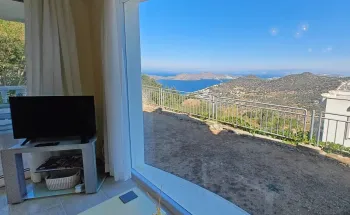 Panoramic sea view furnished Yalikavak garden home